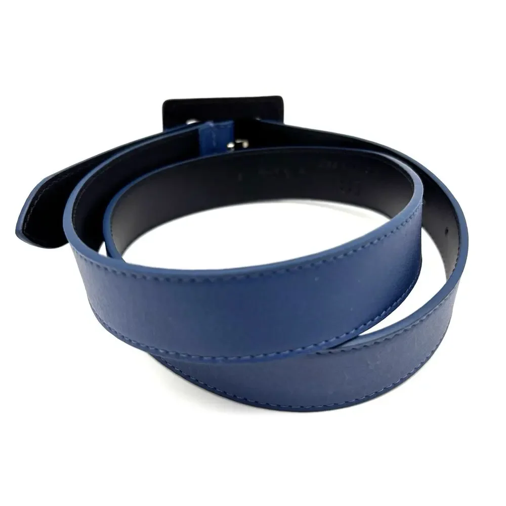 NEW B-Low the Belt Ana Vibrant Mini Royal Blue Leather Waist Belt S 28-34
